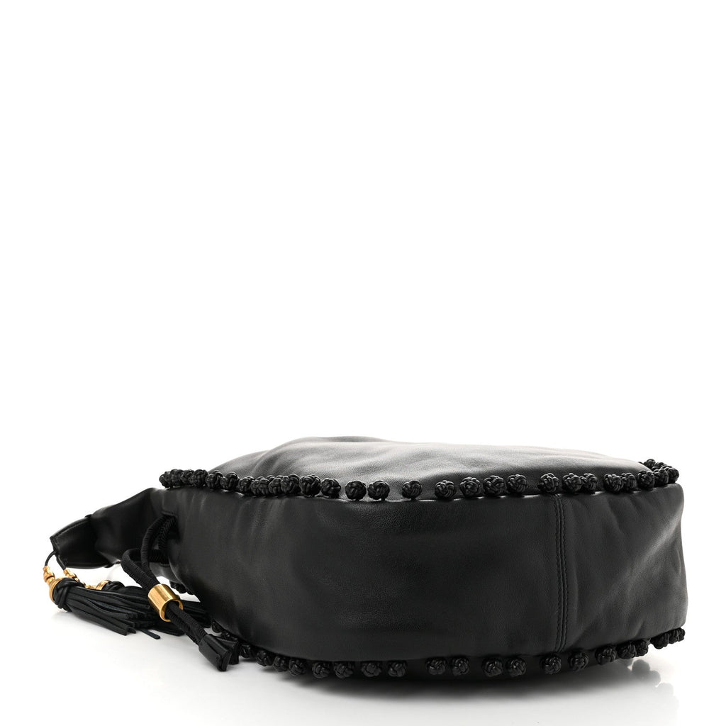 Lambskin Bucket Bag Black
