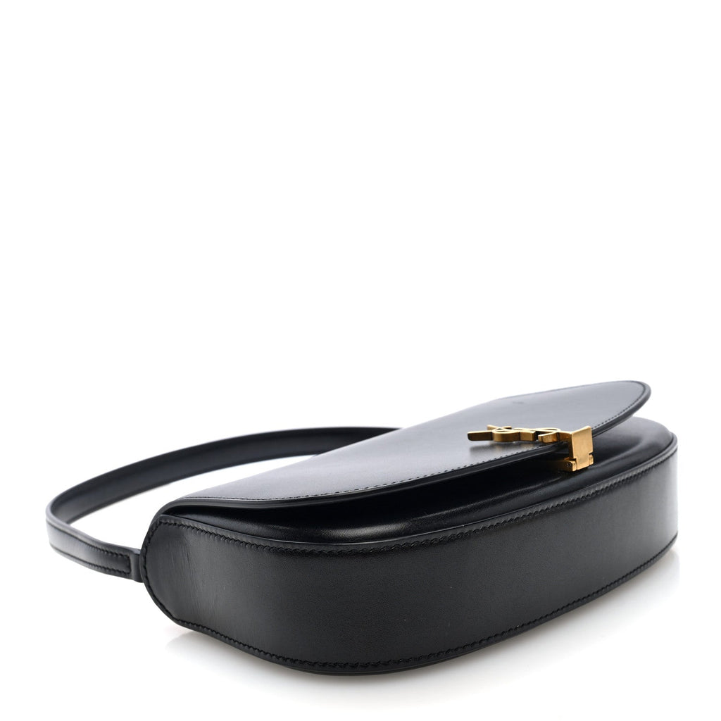 Box Calfskin Mini Voltaire Shoulder Bag Black