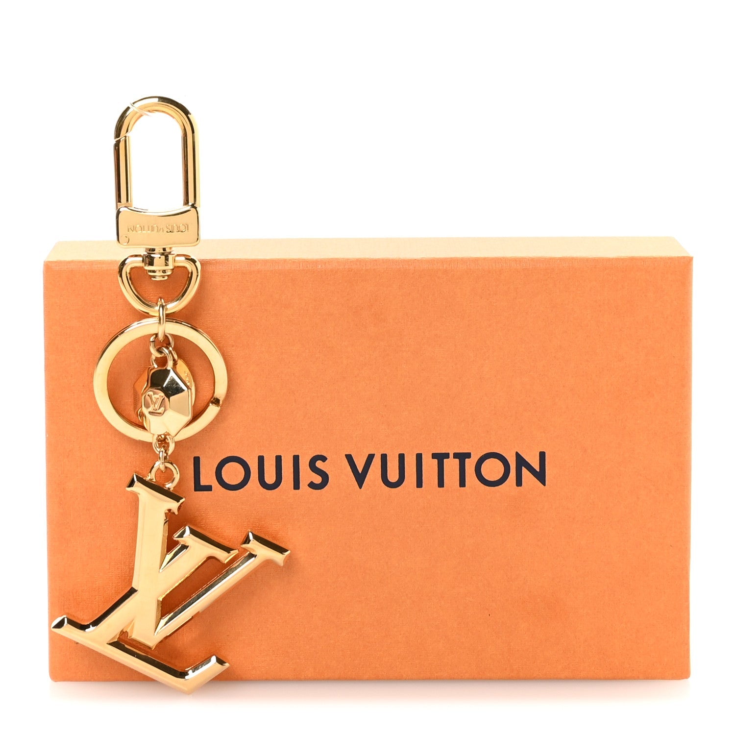LV Facettes Bag Charm Key Holder Gold