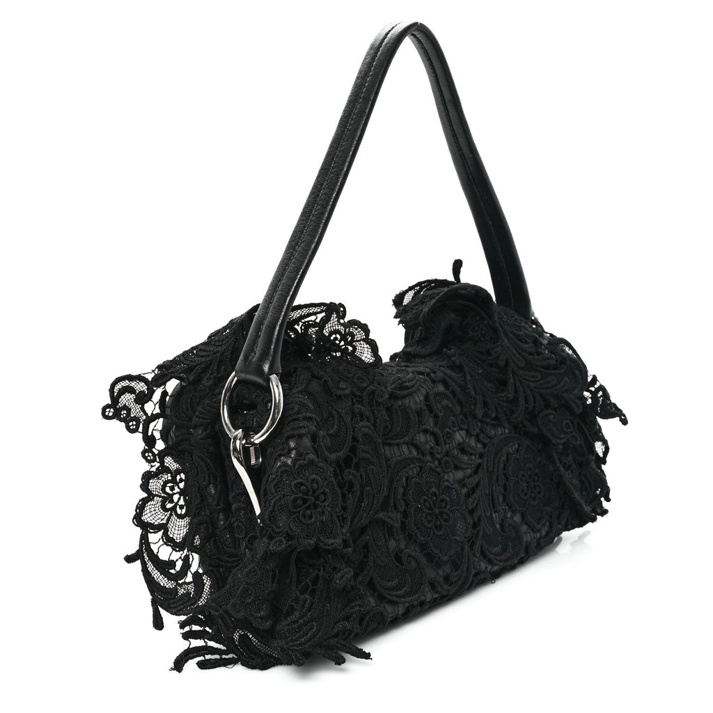 Lace Pizzo S Baguette Black