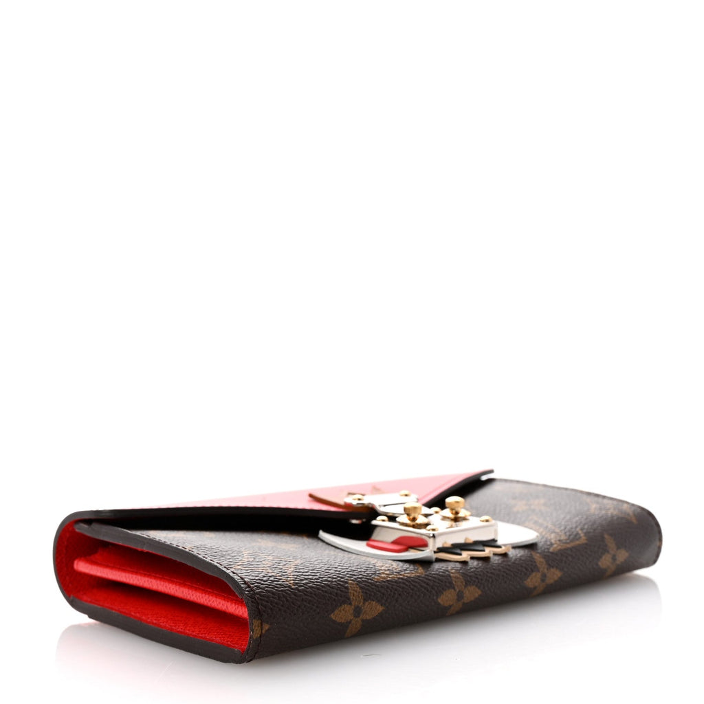 Monogram Tribal Mask Sarah Wallet Rouge