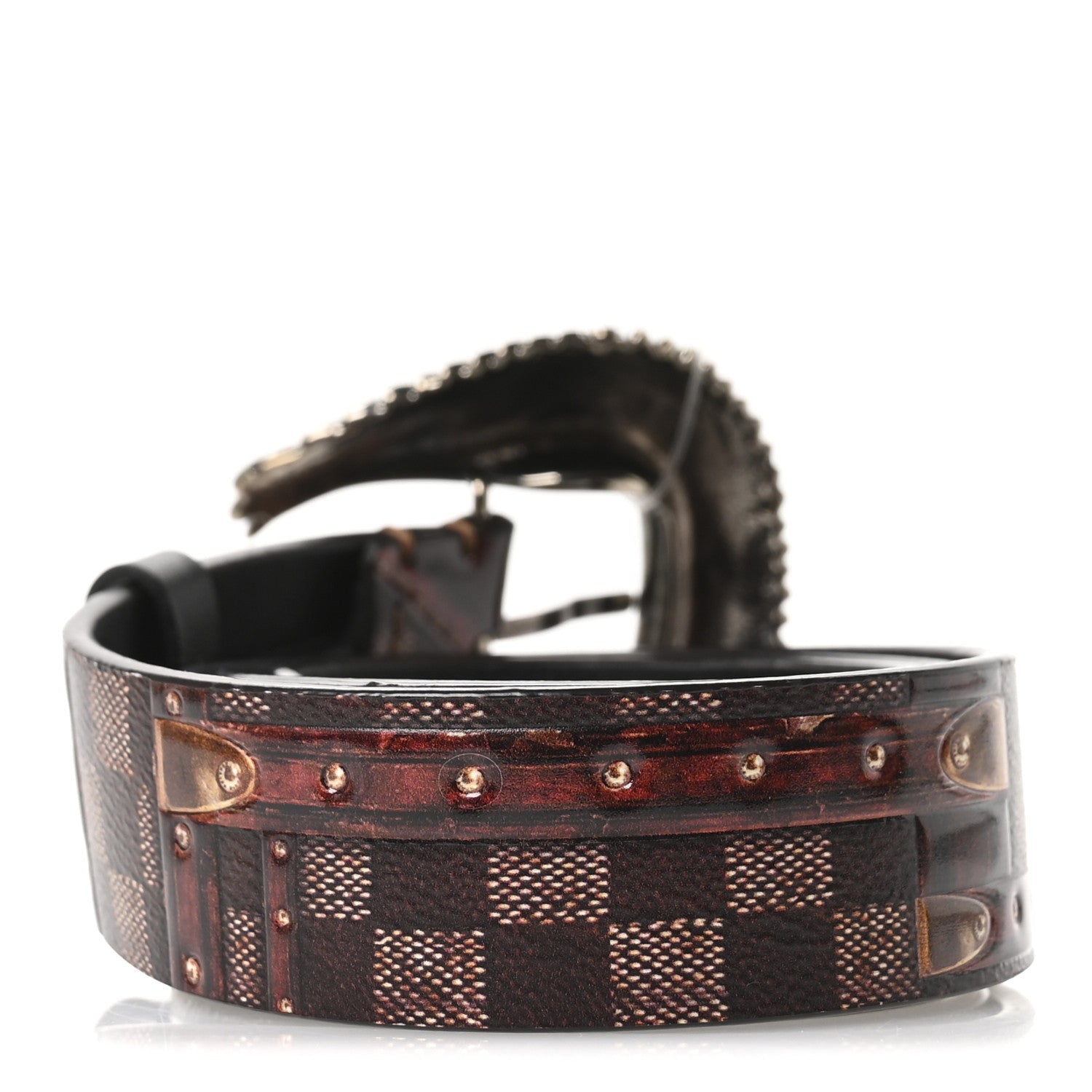 Transformed Damier Ebene Time Trunk Belt 80 32