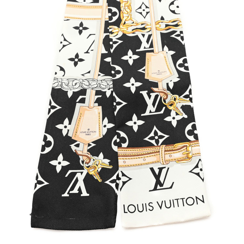 Silk Monogram Confidential Bandeau Black