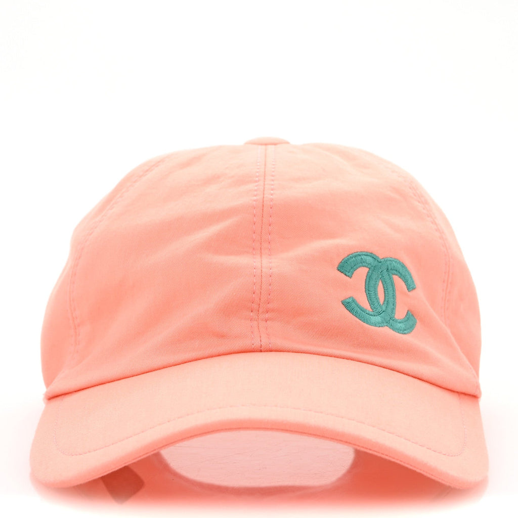 Cotton CC Cap Hat Orange Turquoise