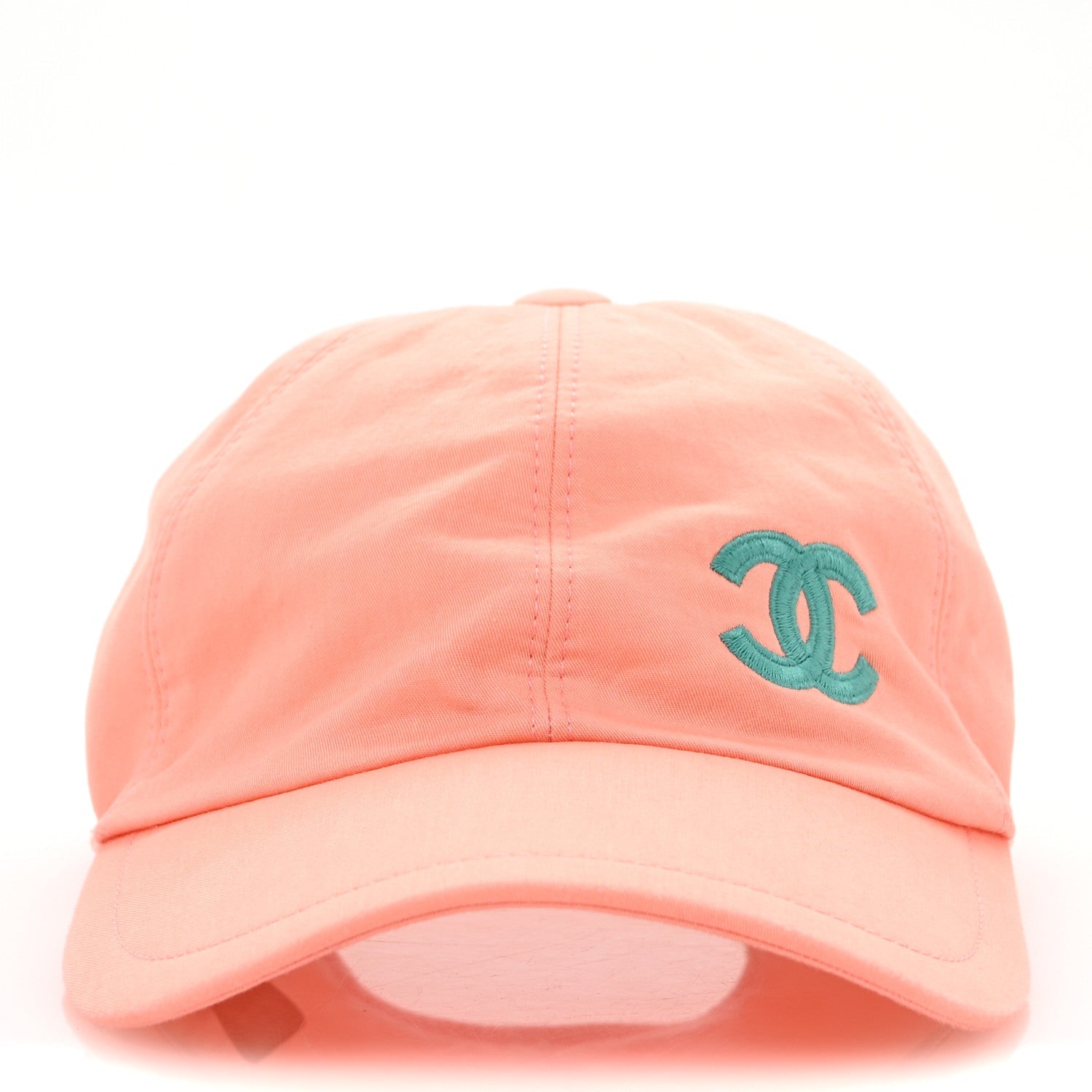 Cotton CC Cap Hat Orange Turquoise