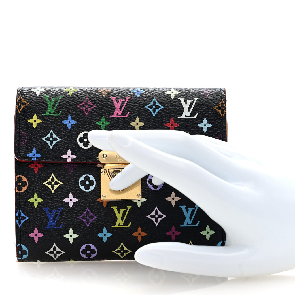 Monogram Multicolor Koala Wallet Black