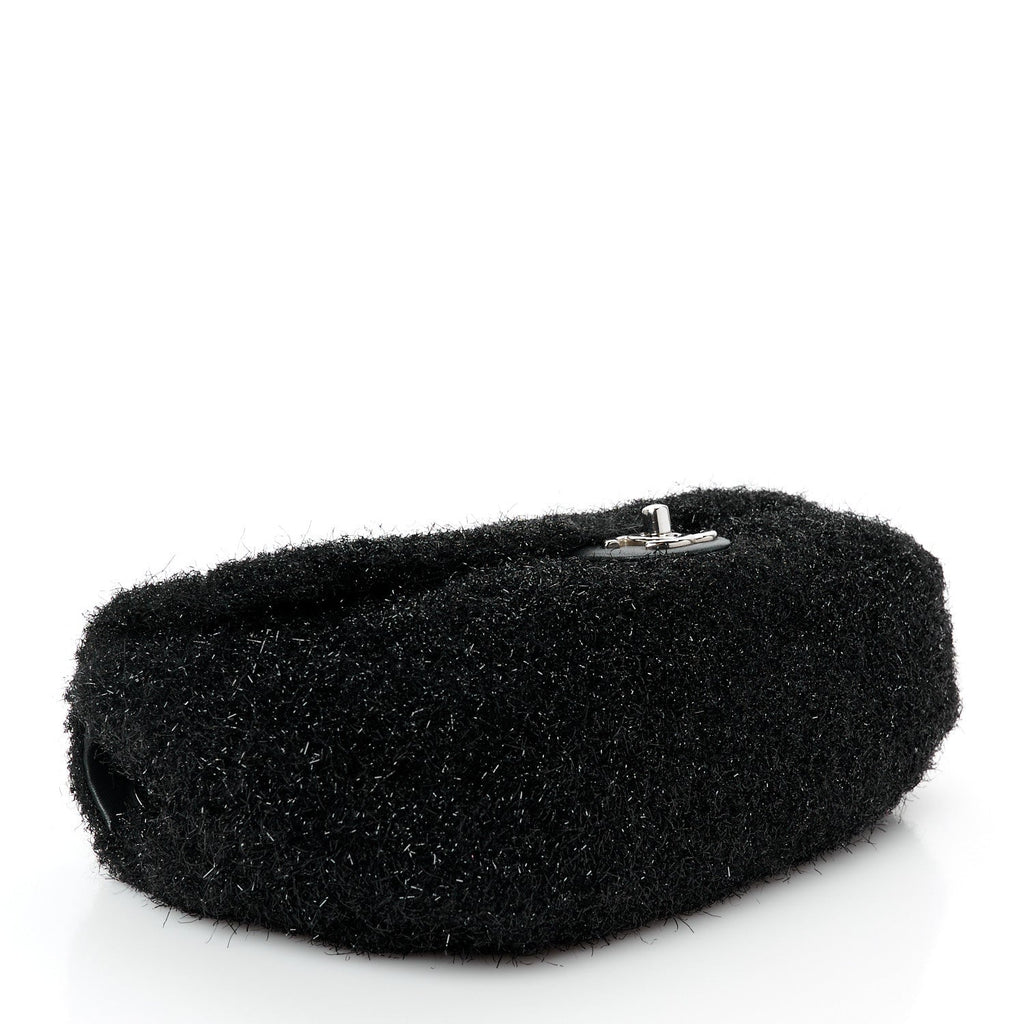 Lurex Knit Medium Pluto Glitter Flap Black