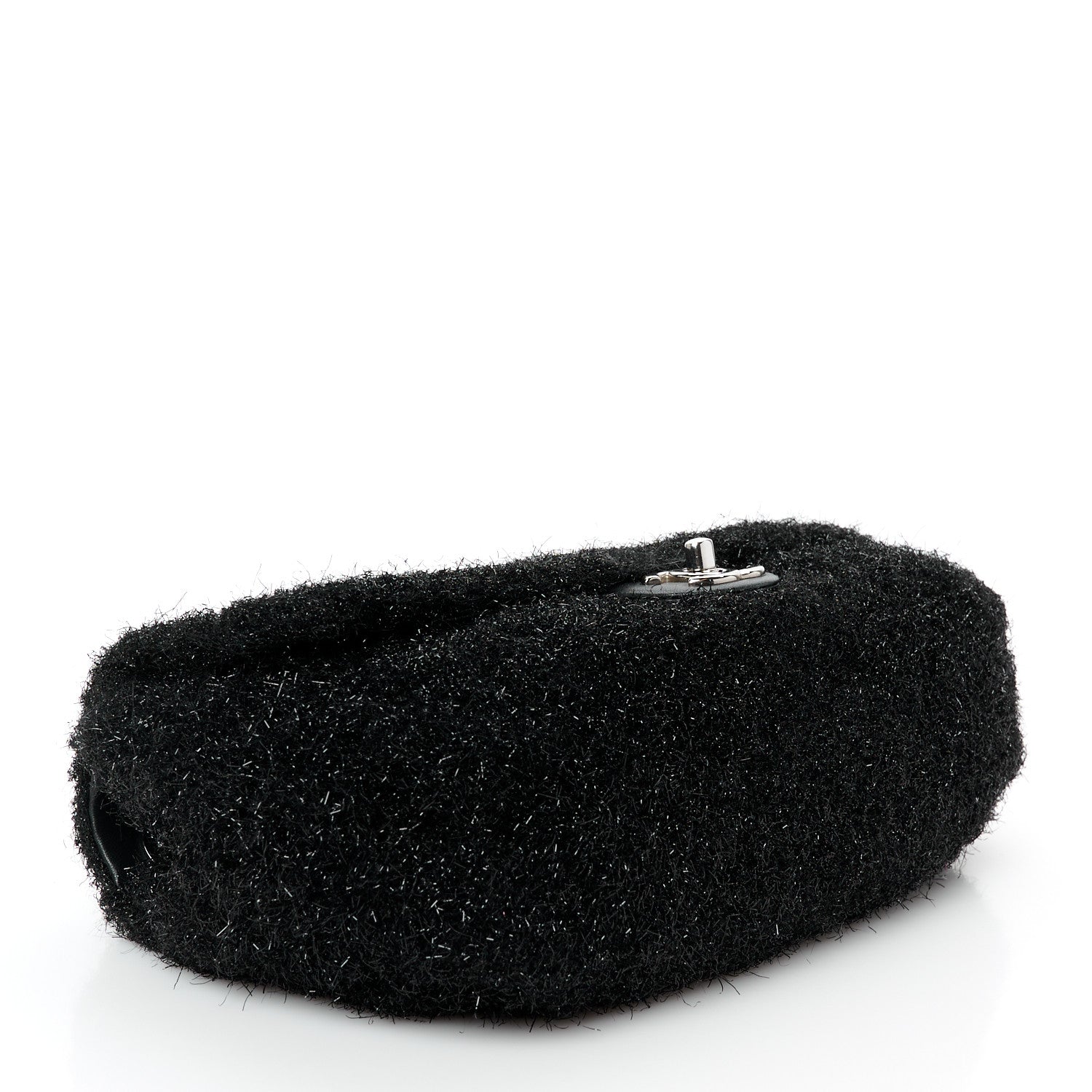Lurex Knit Medium Pluto Glitter Flap Black