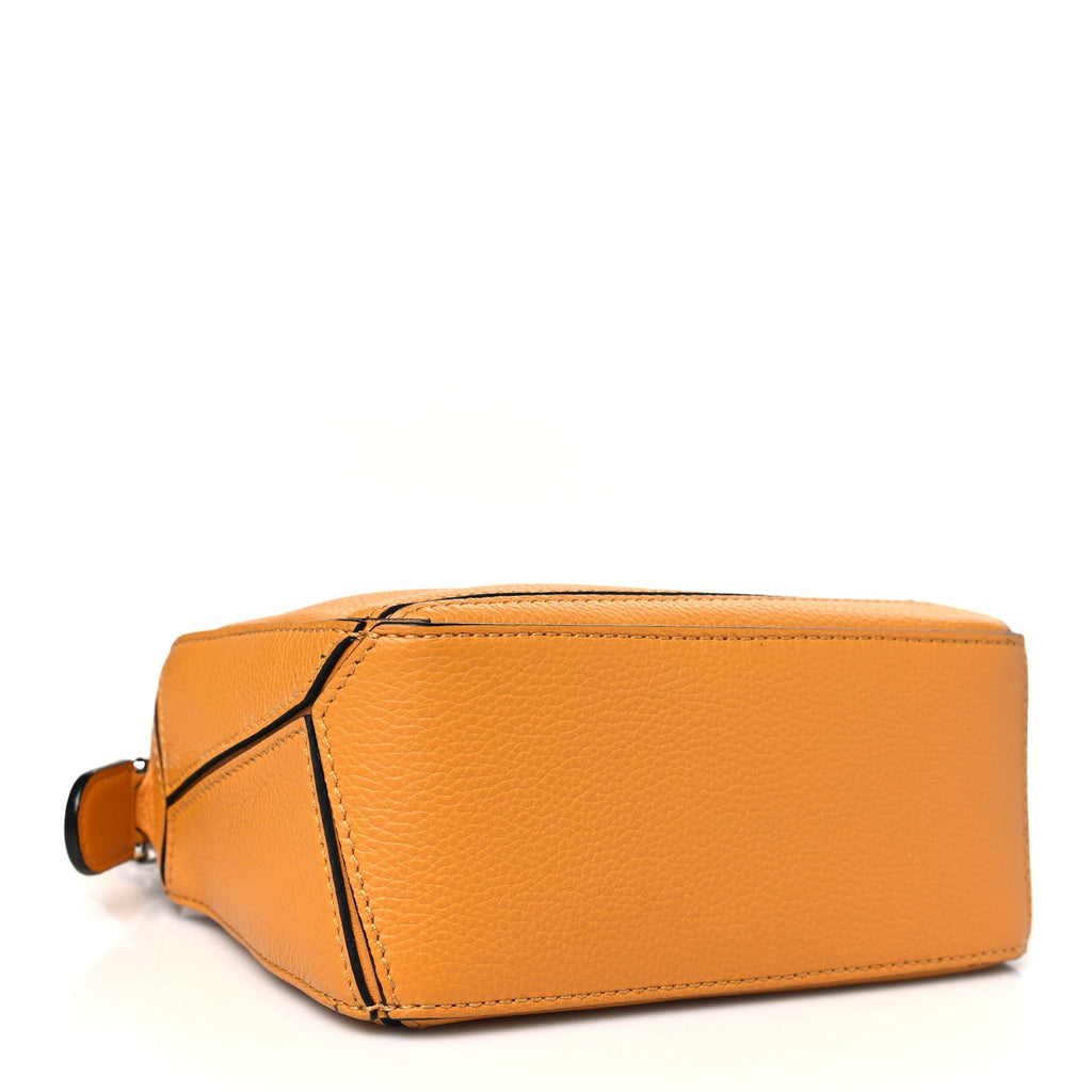 Grained Calfskin Mini Puzzle Bag Sunflower