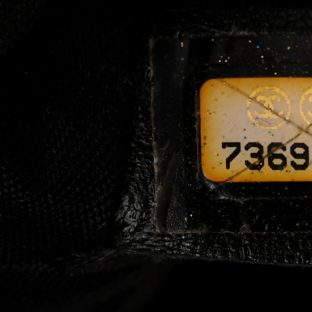 Calfskin Contrast Stitch Surpique Black