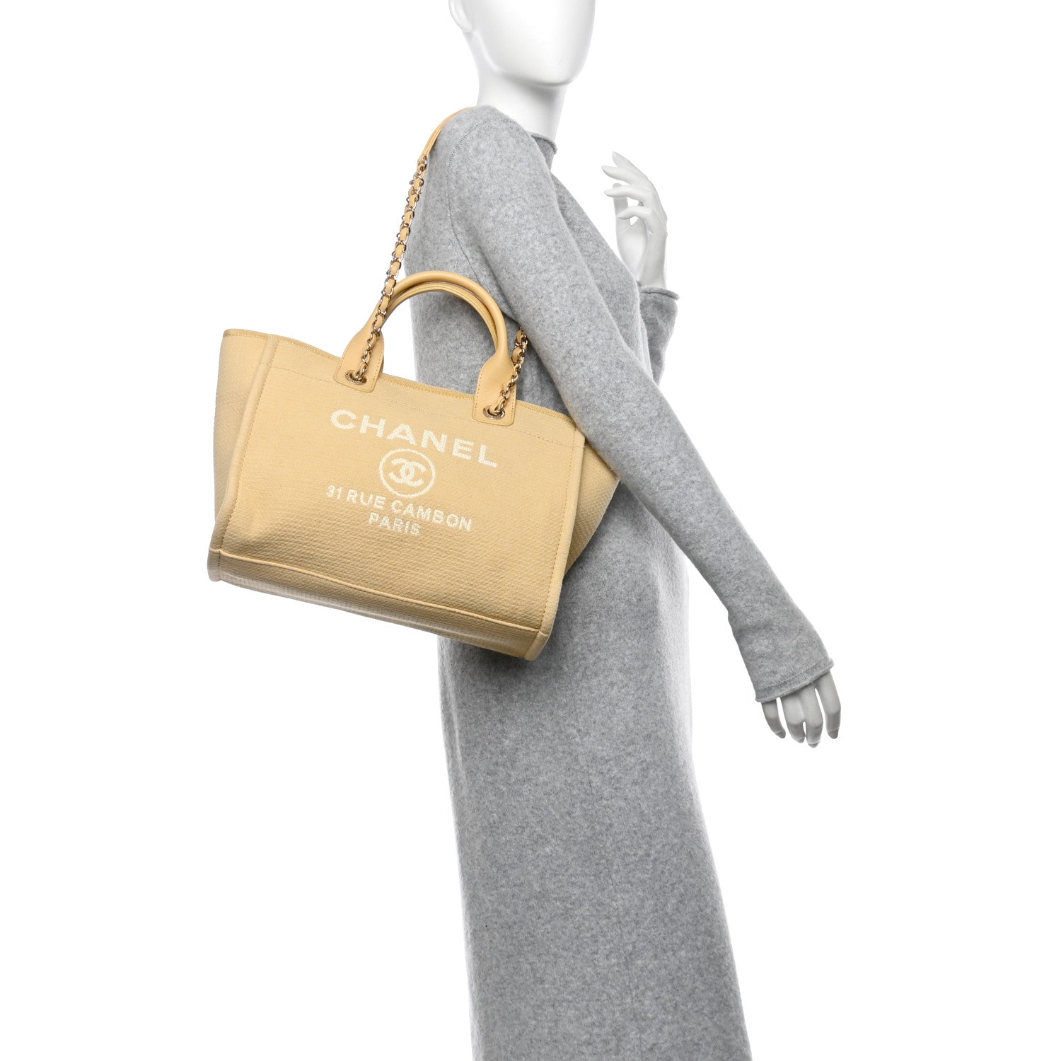 Mixed Fibers Small Deauville Tote Yellow