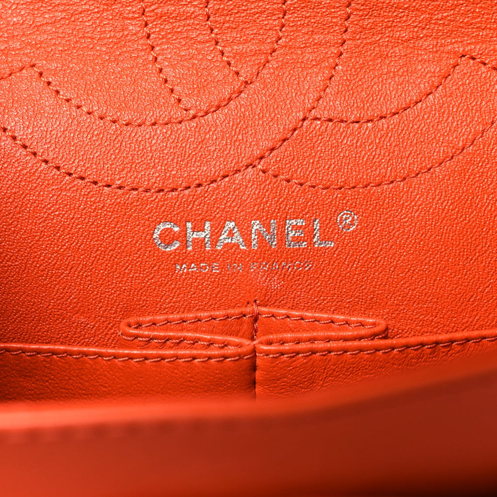 Patent Caviar Quilted 2.55 Reissue 226 Flap Orange