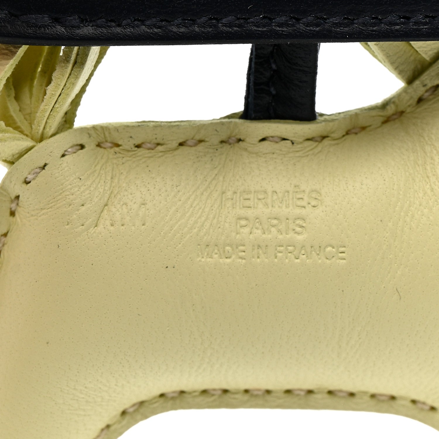 Milo Lambskin Grigri Rodeo Robeo Coeur Bag Charm PM Jaune Milton Bleu Nuit Bleu Tie