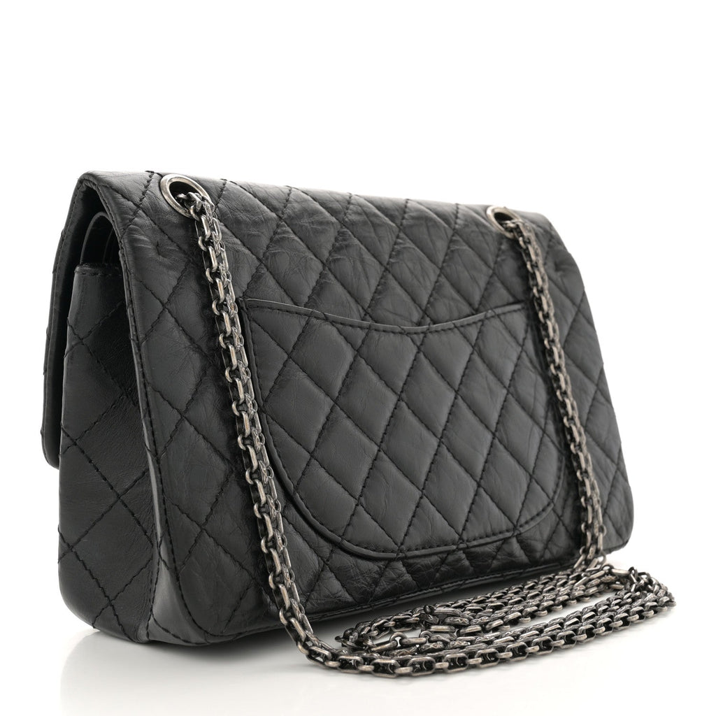 Aged Calfskin Lucky Charms 2.55 Reissue 225 Flap Black
