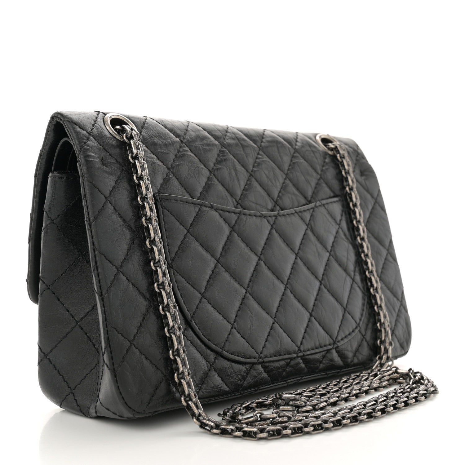 Aged Calfskin Lucky Charms 2.55 Reissue 225 Flap Black