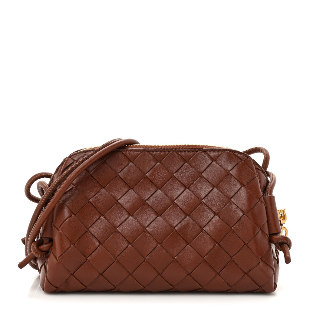 Nappa Intrecciato Concert Pouch Rust