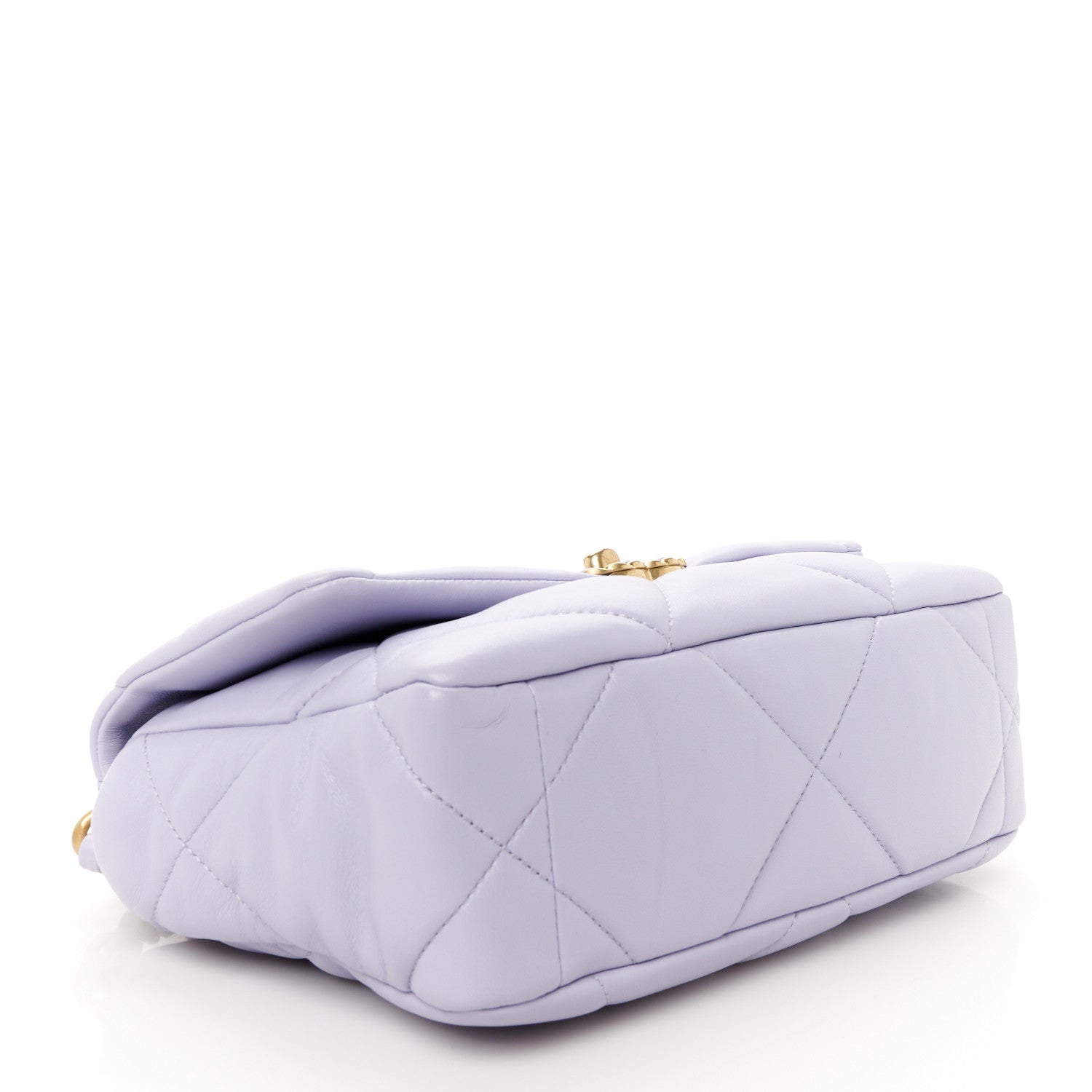 Lambskin Quilted Medium Chanel 19 Flap Light Purple