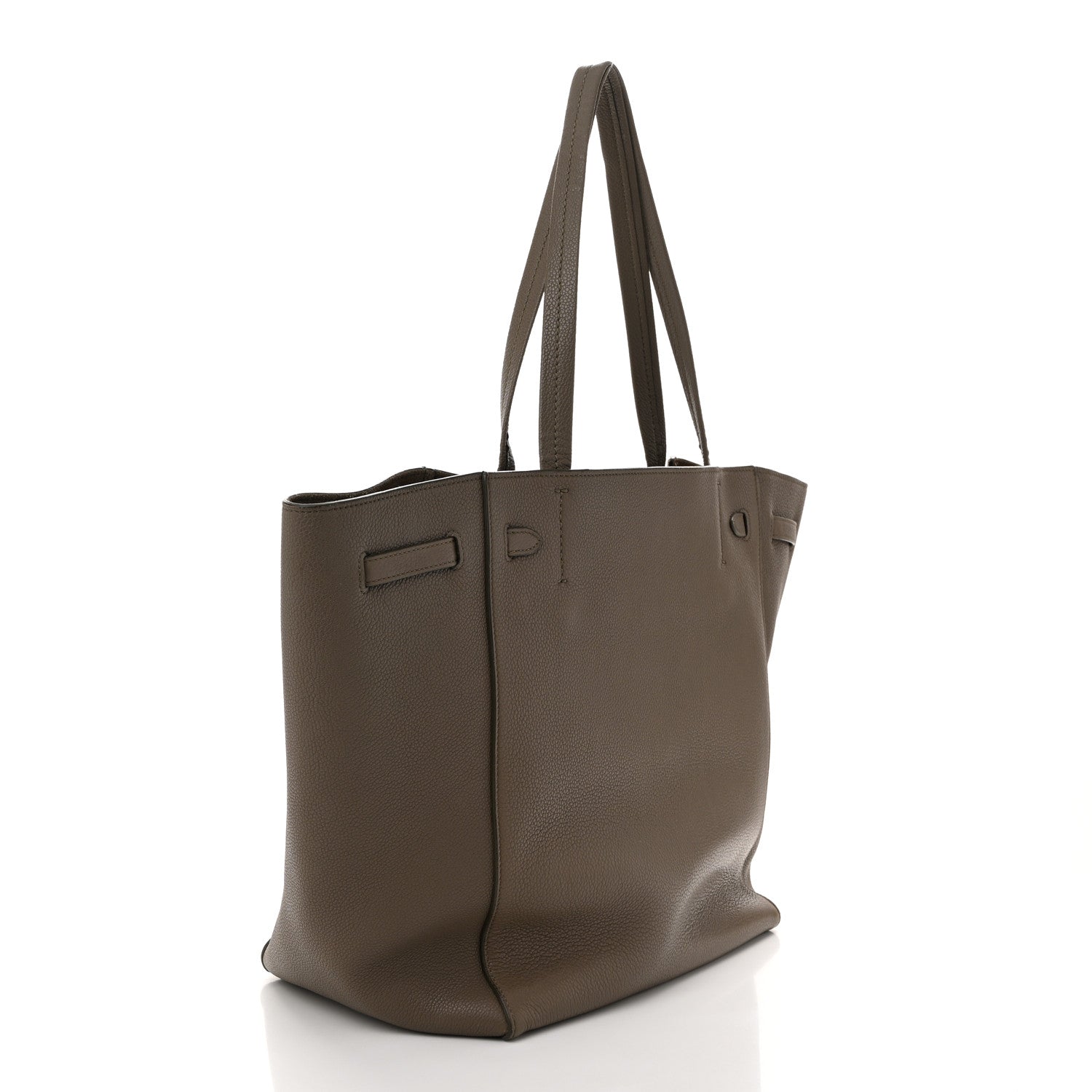 Soft Grained Calfskin Small Belt Cabas Phantom Taupe