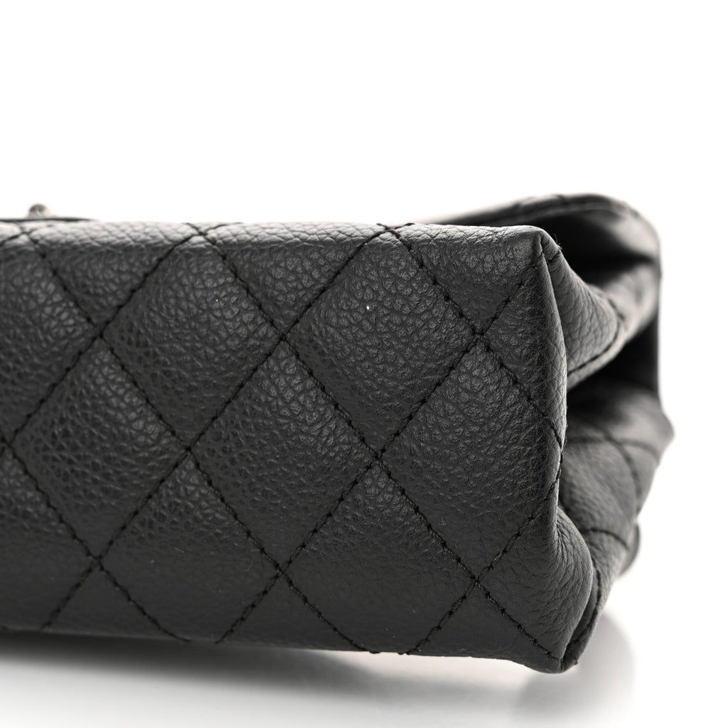 Grained Calfskin Quilted 2.55 Reissue Flap Belt Bag Clutch  Black
