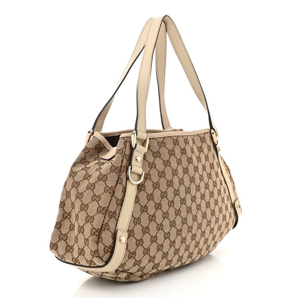 Monogram Medium Abbey Shoulder Bag Off White