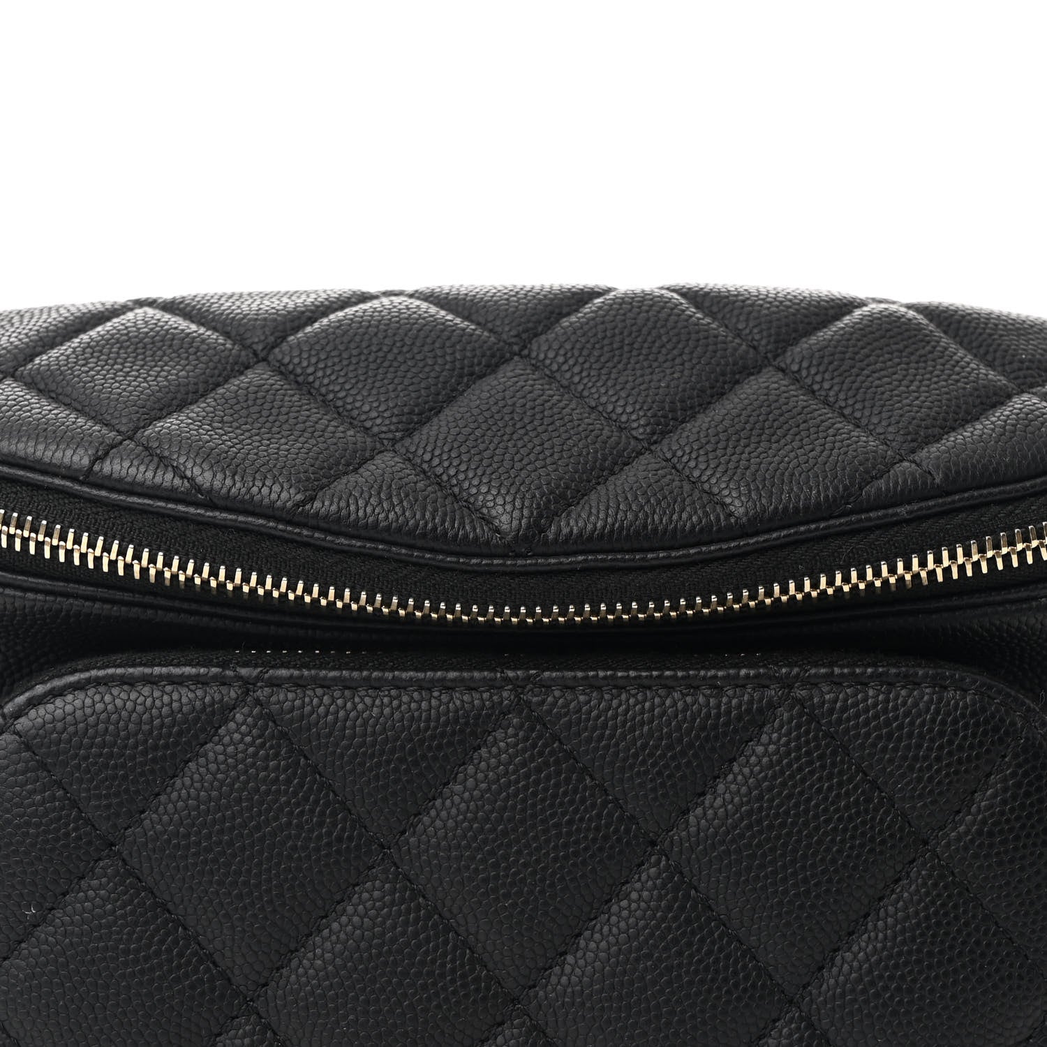 Caviar Quilted Business Affinity Waist Belt Bag Black
