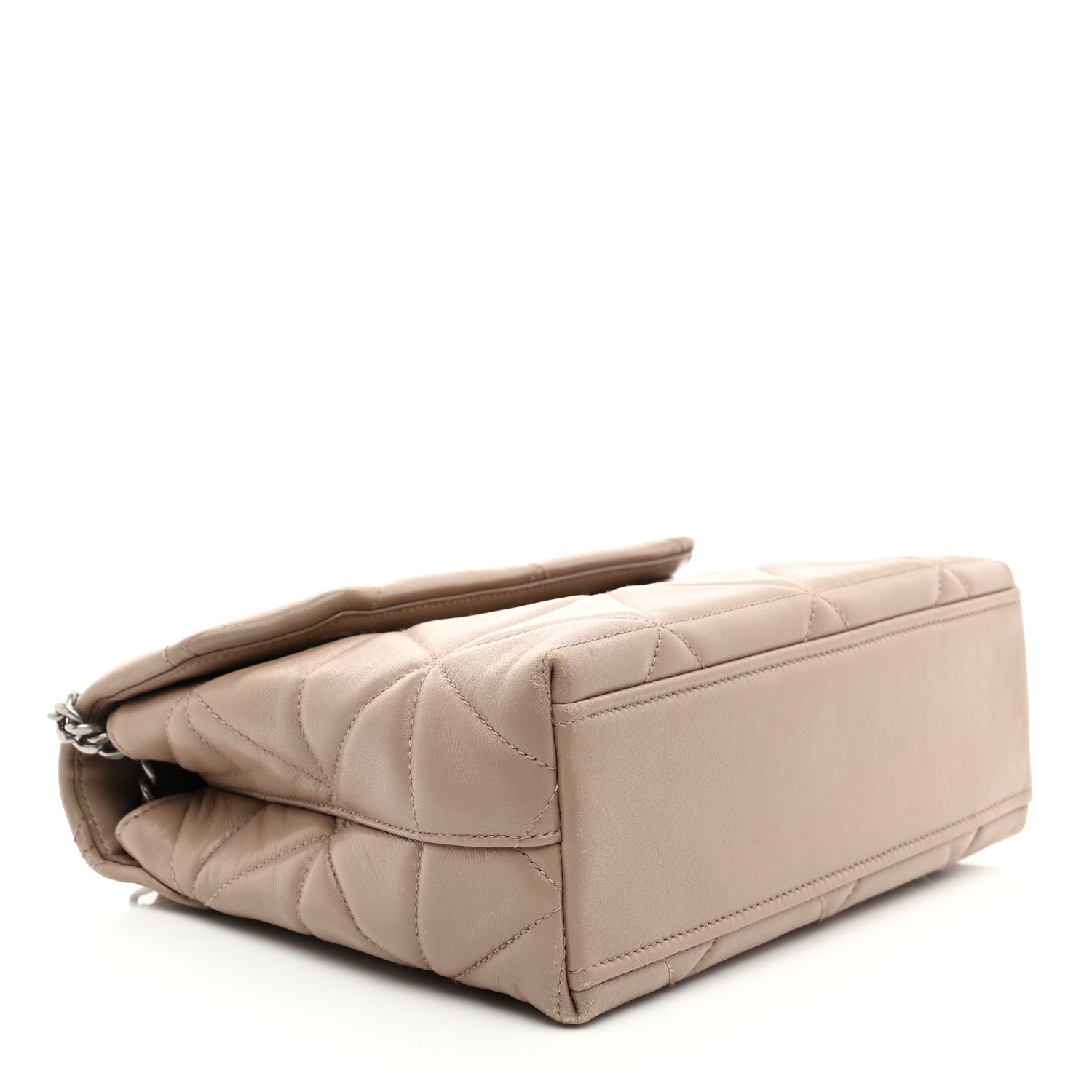 Nappa Triangle Stitched Large Spectrum Bag Cipria