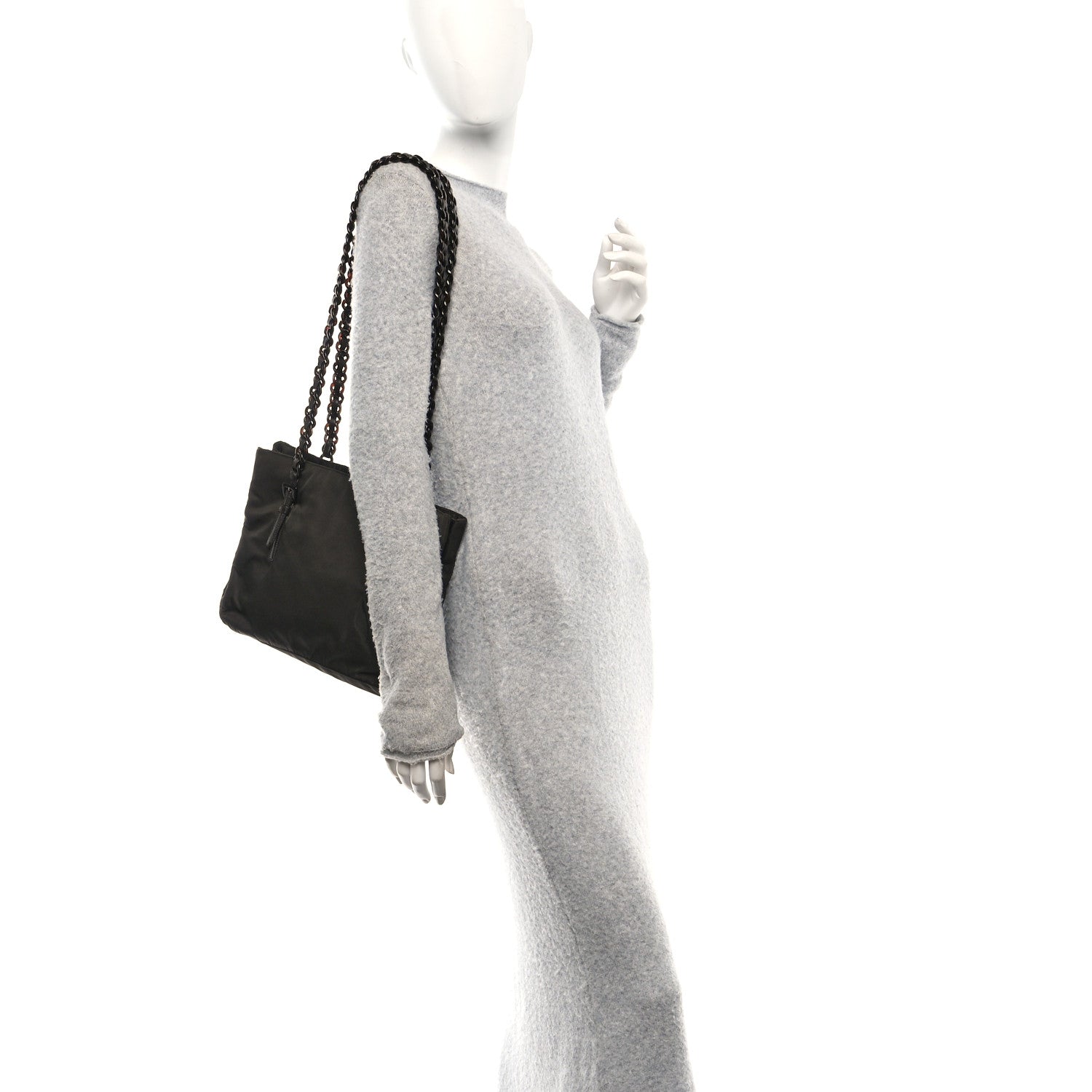 Tessuto Nylon Bacheli Shoulder Bag Ebano