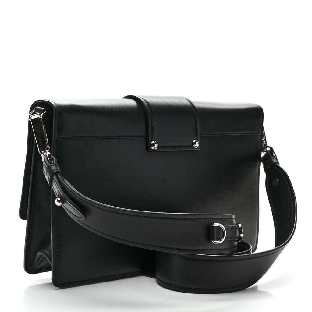City Calfskin Ribbon Bag Black