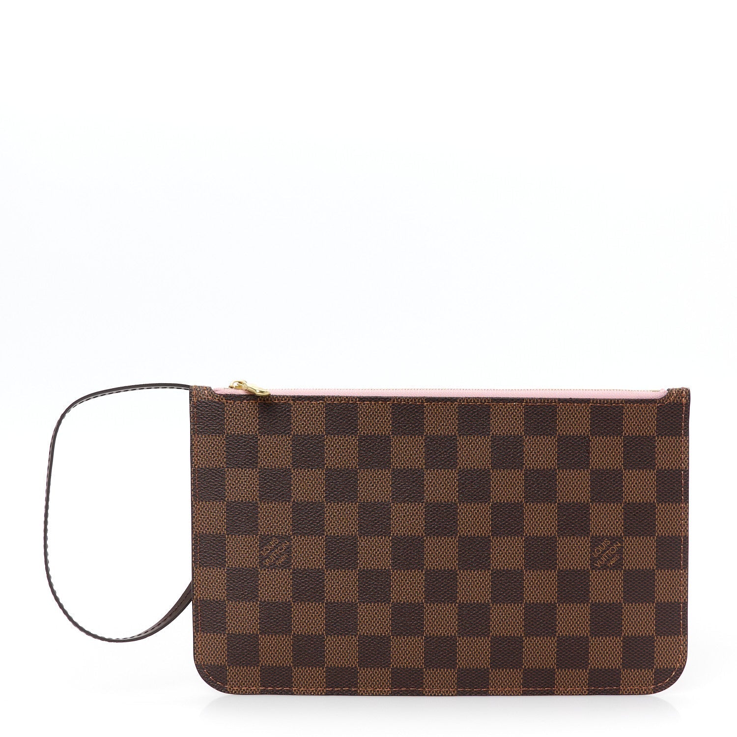 Damier Ebene Neverfull MM GM Pochette Rose Ballerine