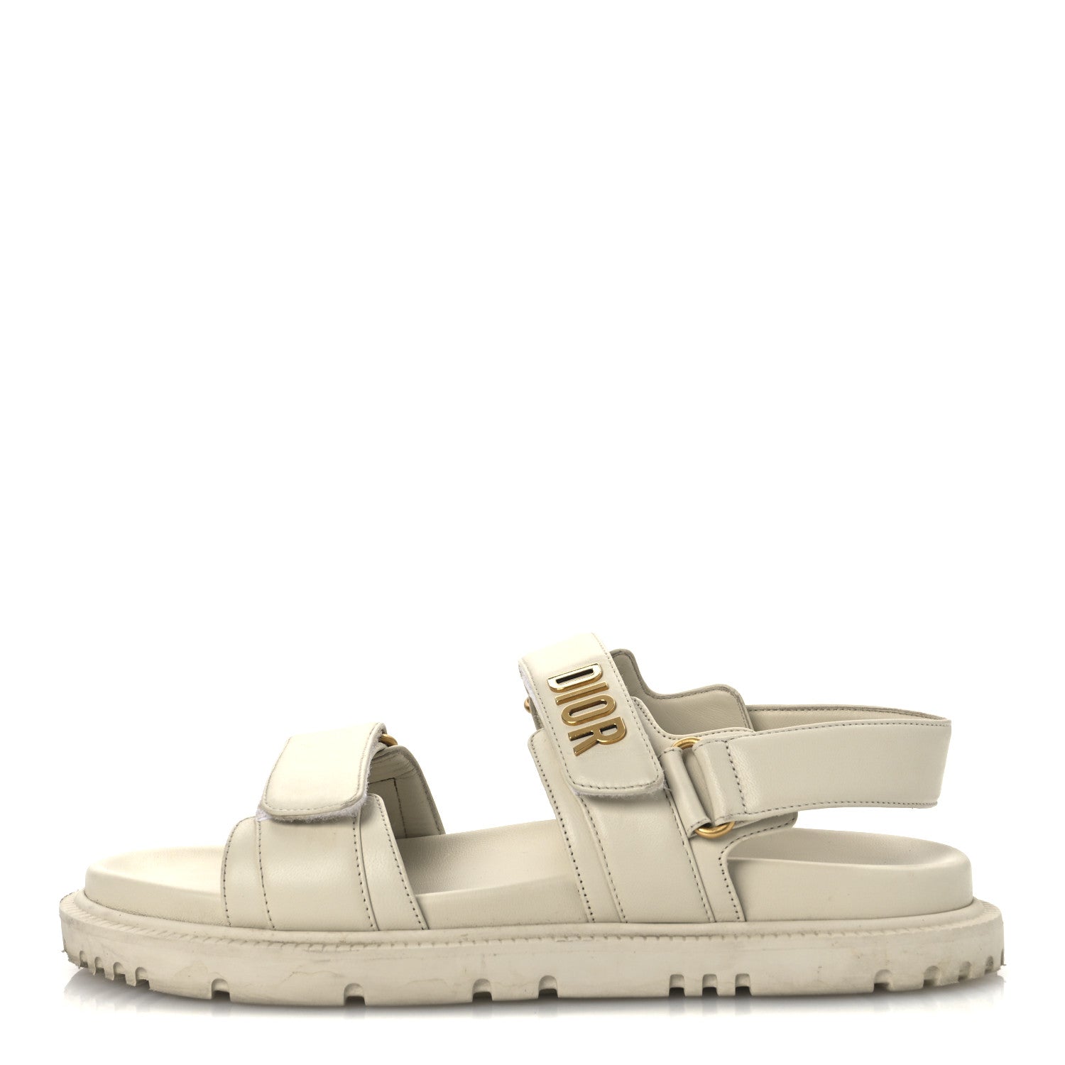 Lambskin Dioract 10mm Slide Sandals 40 Off White