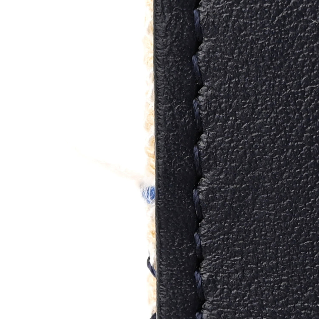 Tweed Quilted Wallet on Chain WOC Pink Blue Beige