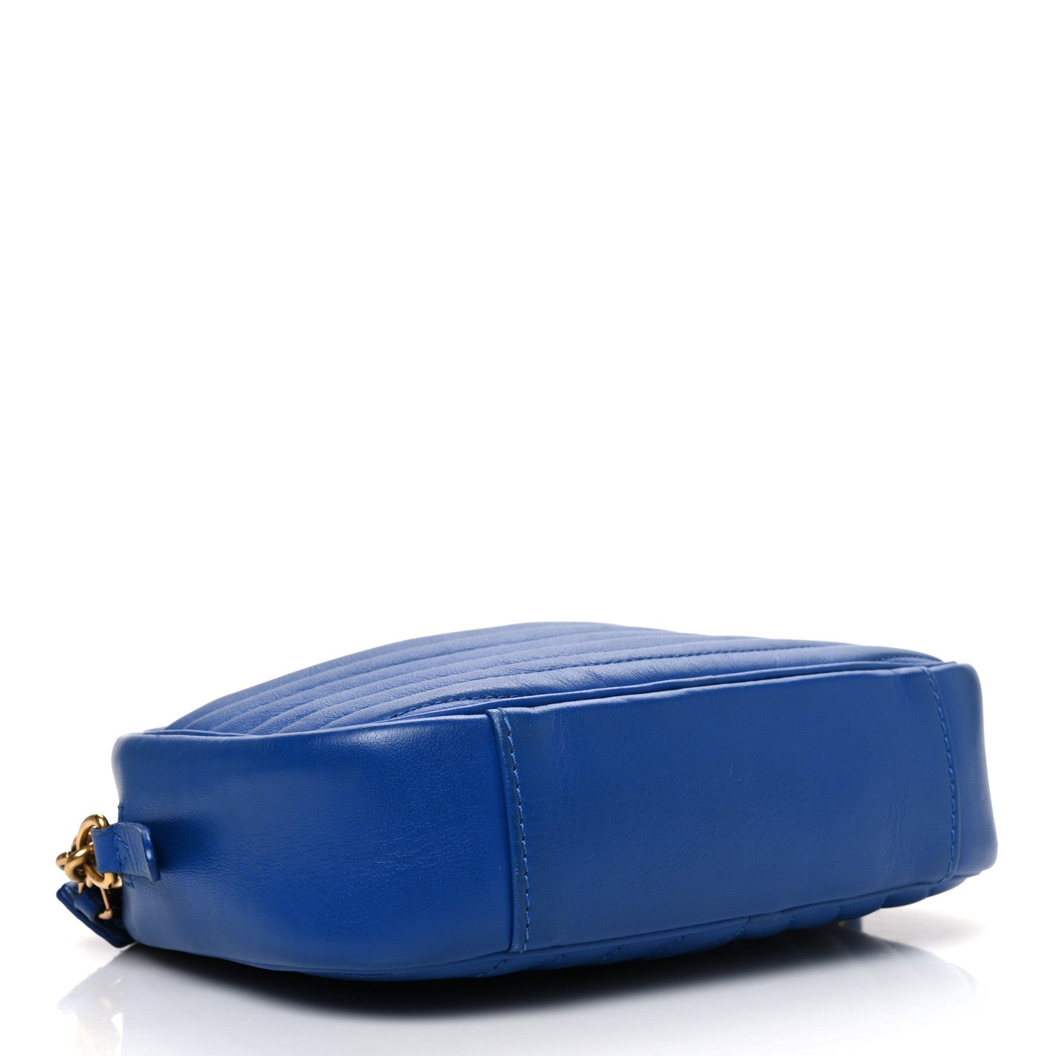 Calfskin New Wave Camera Bag Bleu Neon