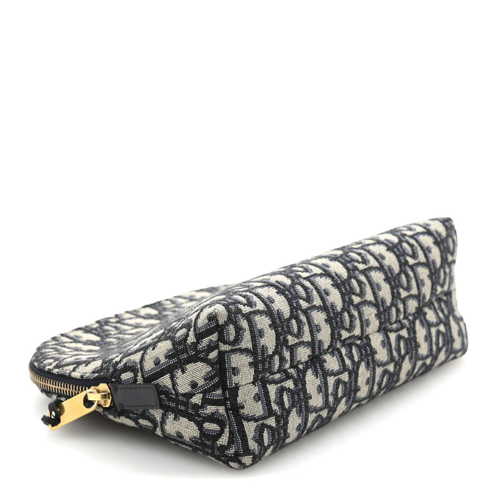 Oblique Large Beauty Pouch Bleu