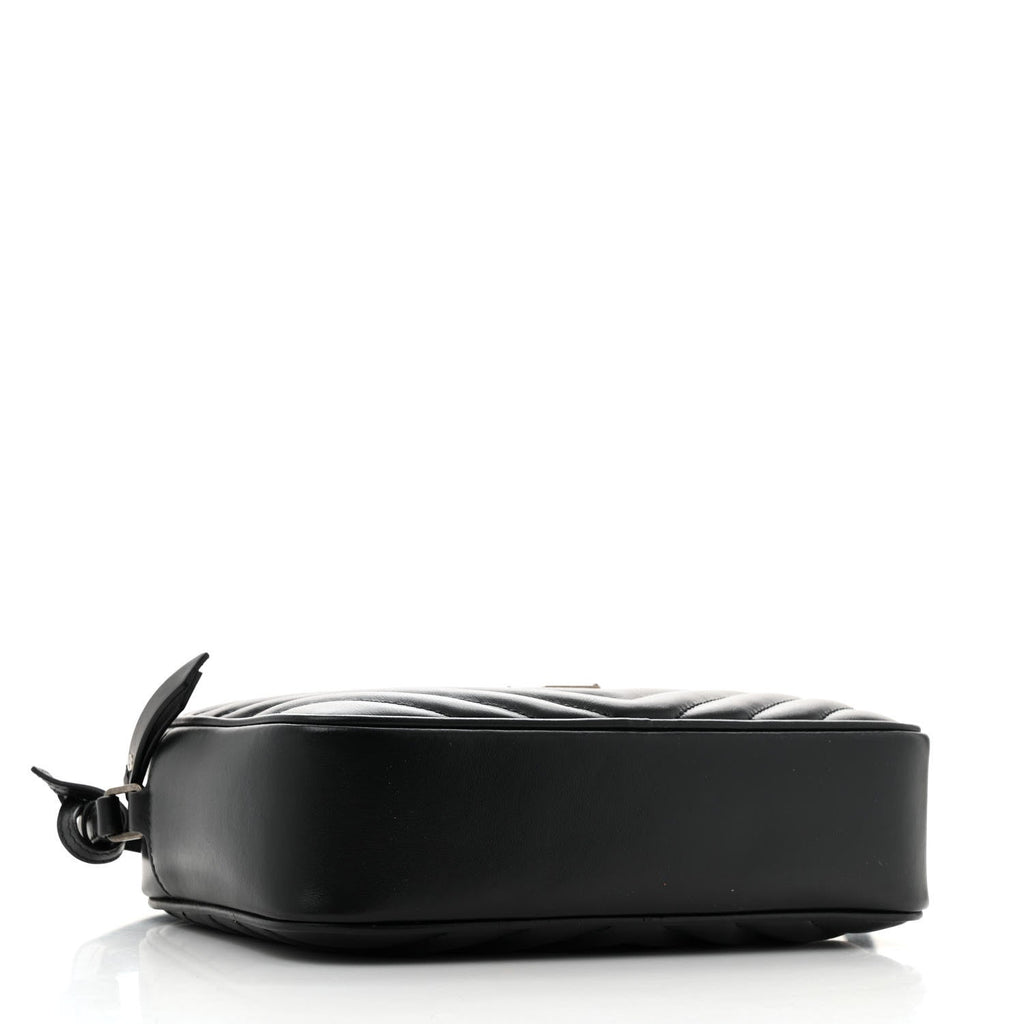 Calfskin Matelasse Monogram Lou Camera Bag Black