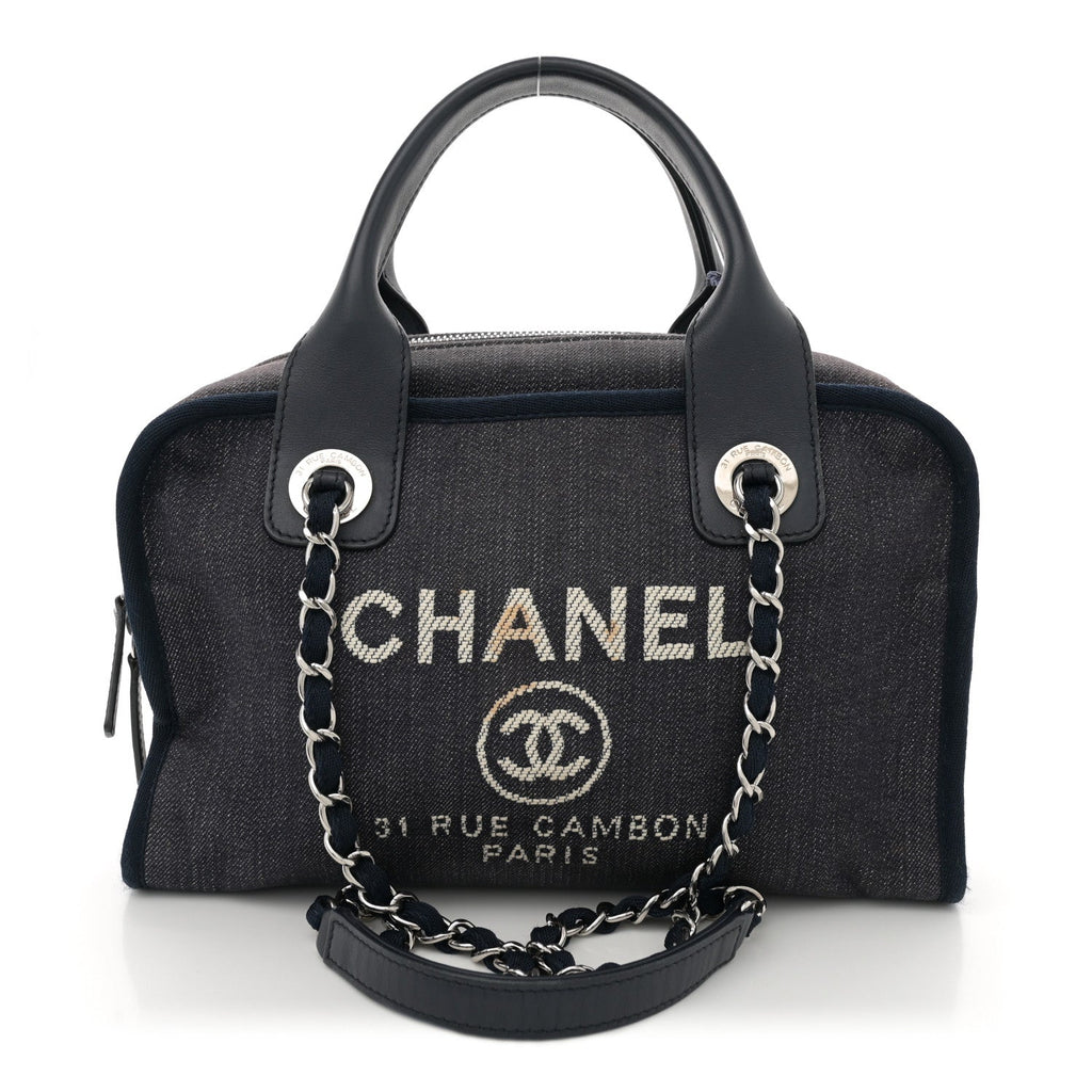 Denim Deauville Bowling Bag Blue
