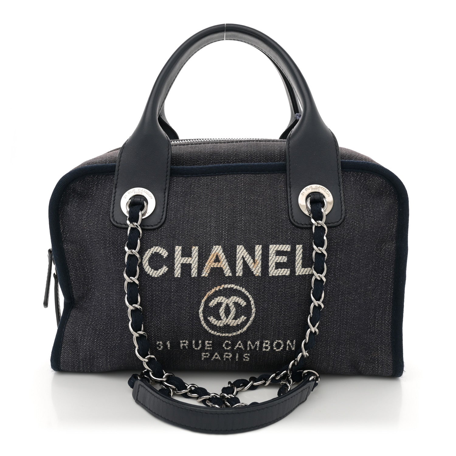 Denim Deauville Bowling Bag Blue