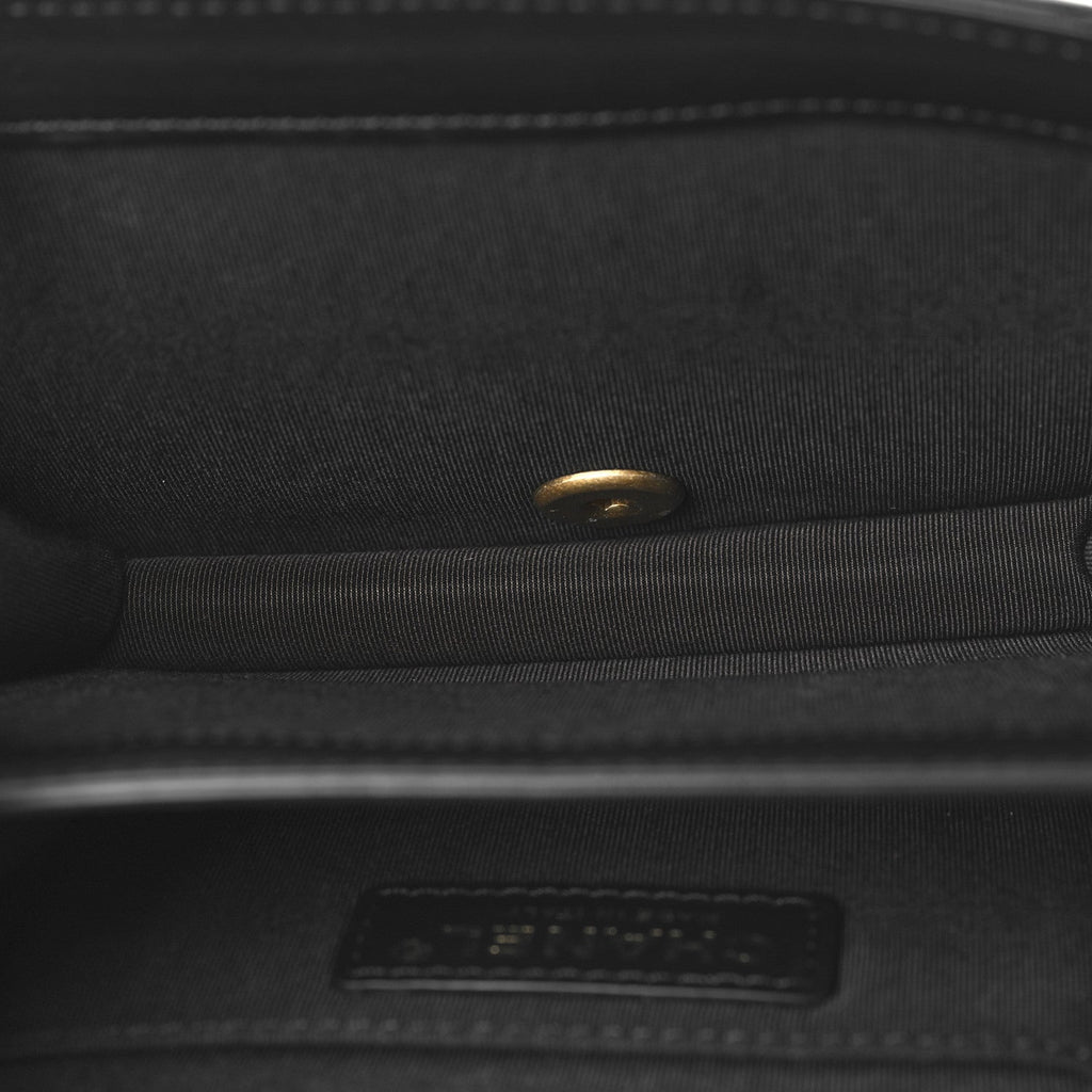 Lambskin Quilted CC Chain Flap Black