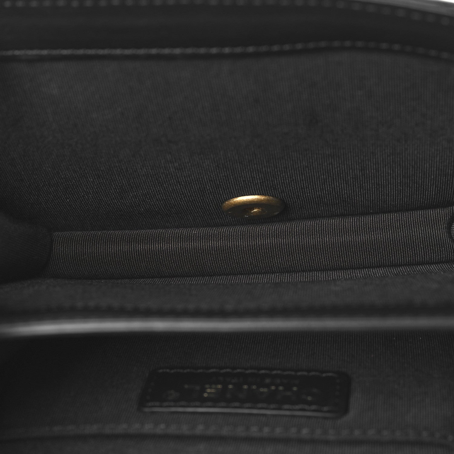 Lambskin Quilted CC Chain Flap Black