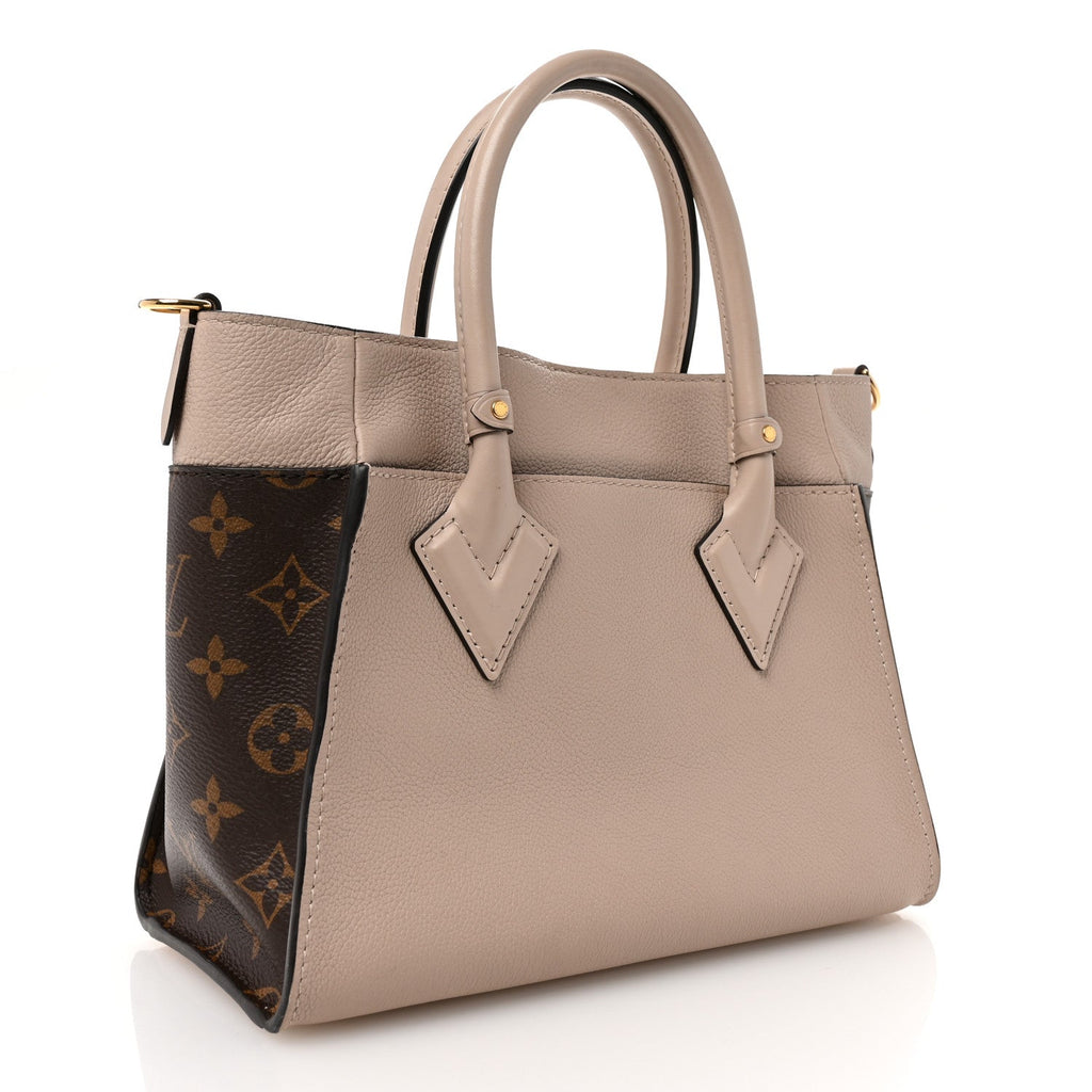Calfskin Monogram On My Side PM Greige
