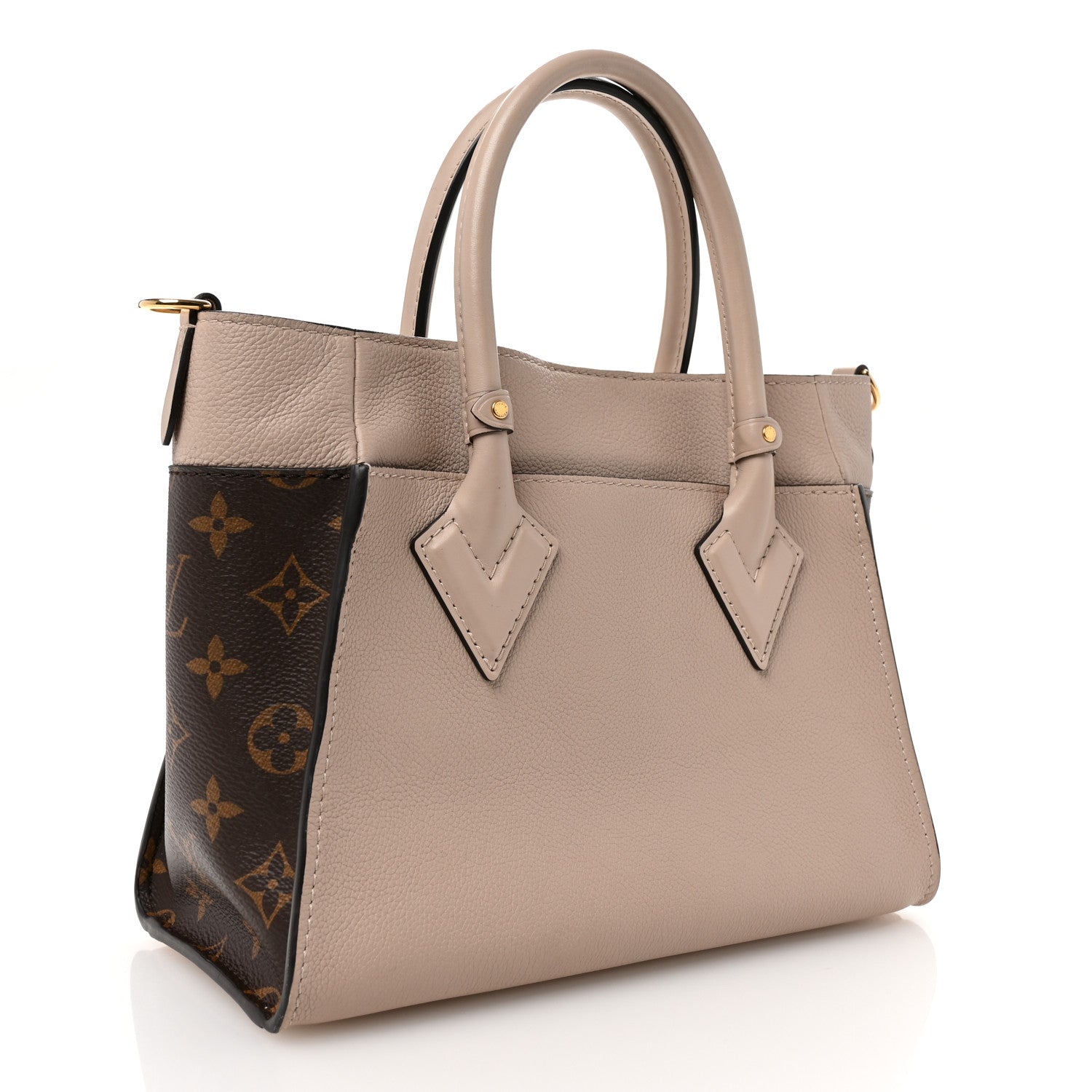Calfskin Monogram On My Side PM Greige