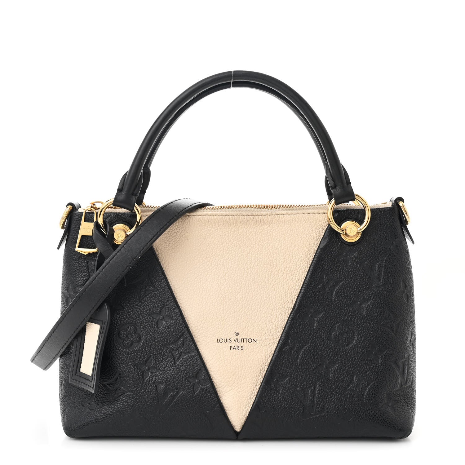 Empreinte V Tote BB Black Creme