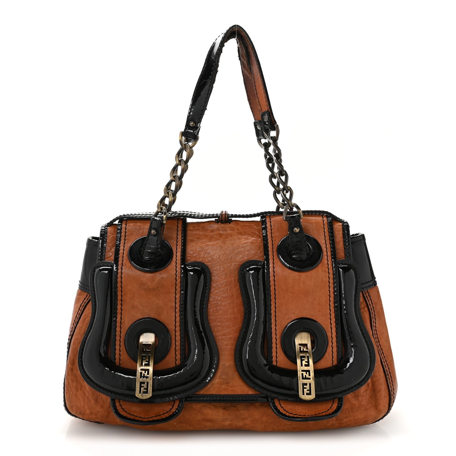 Nappa Patent B Bag Osso Black