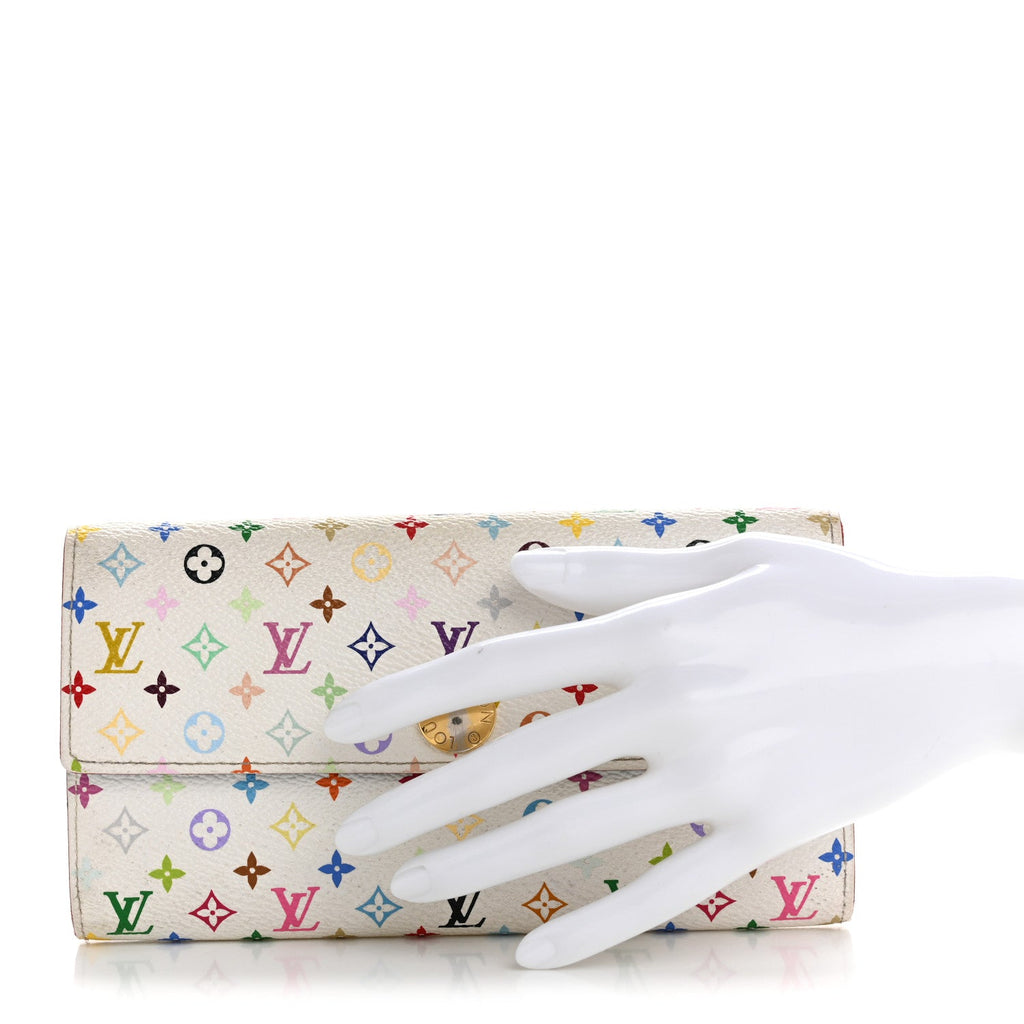 Monogram Multicolor Sarah Wallet White Anie