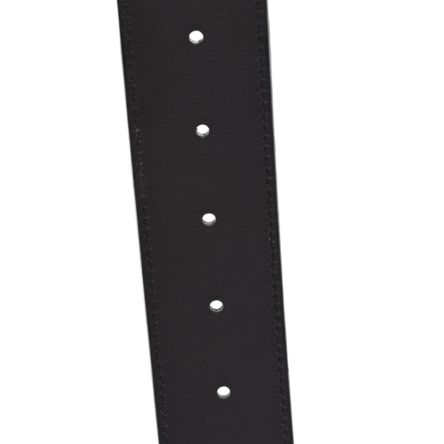 Guccissima Signature Interlocking G Reversible 37mm Belt 85 34 Black Cocoa