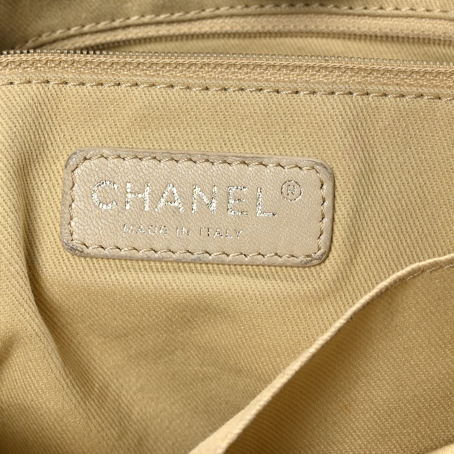 Lurex Canvas Small Deauville Tote Navy Blue Gold