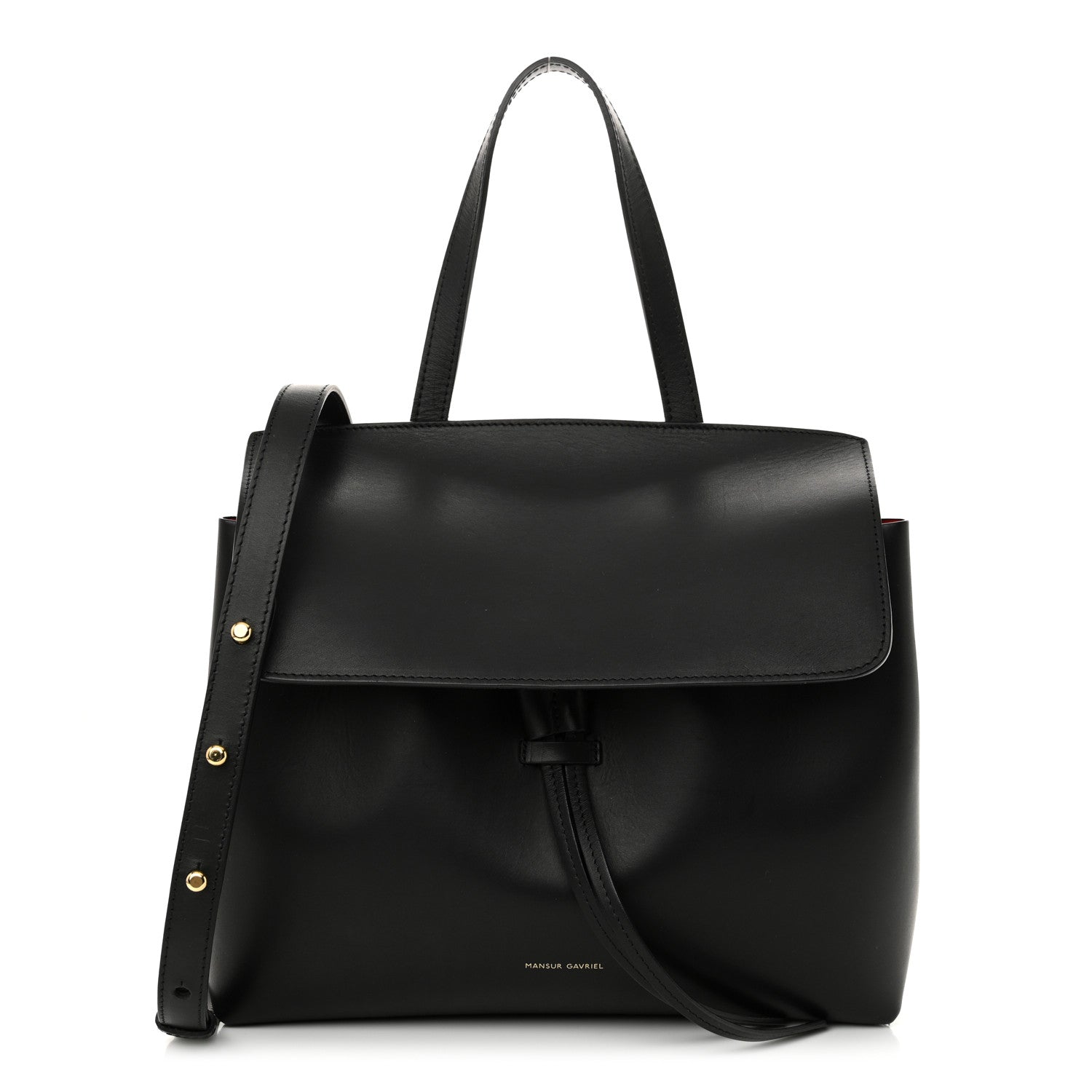 Calfskin Mini Lady Bag Black Flamma