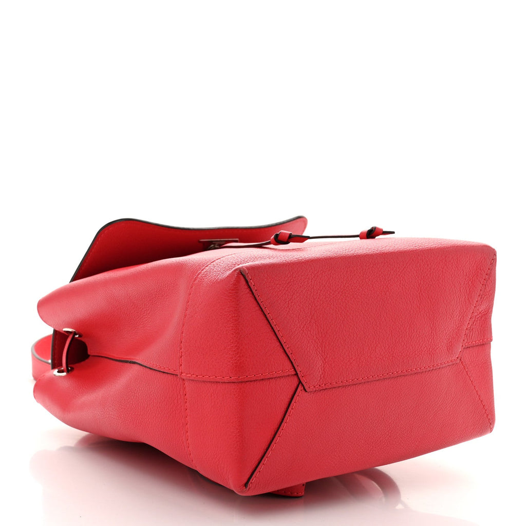Soft Calfskin Lockme Backpack Poppy