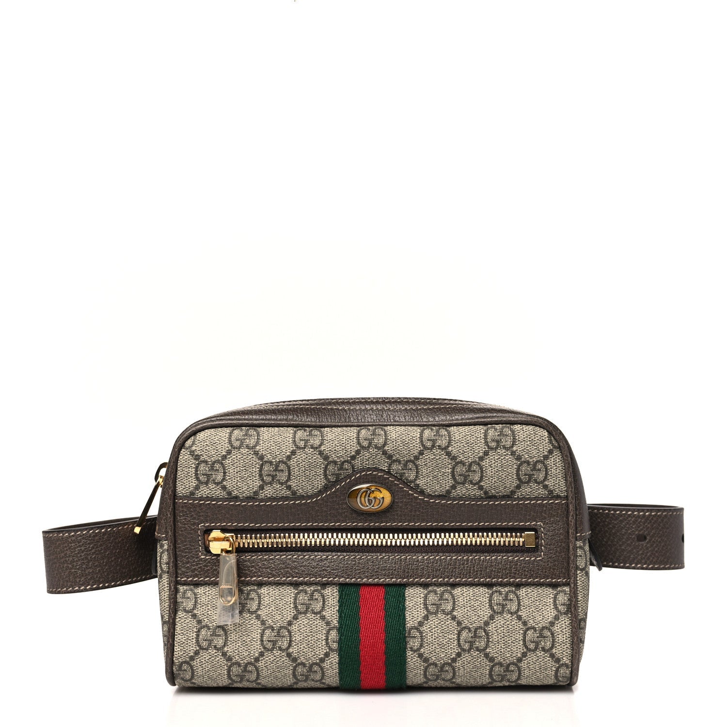 GG Supreme Monogram Small Ophidia Belt Bag 65 26 Dark Brown