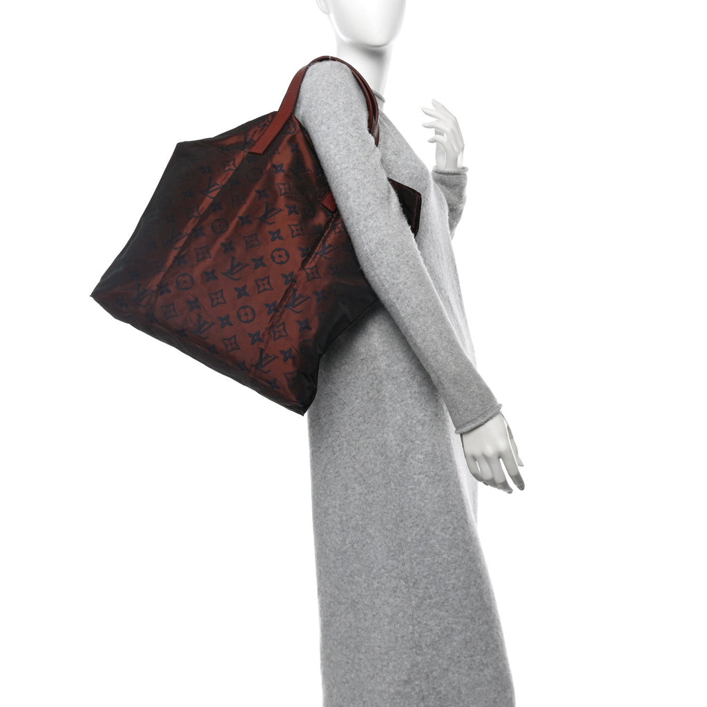 Nylon Monogram Cabas Escapade Tote Red