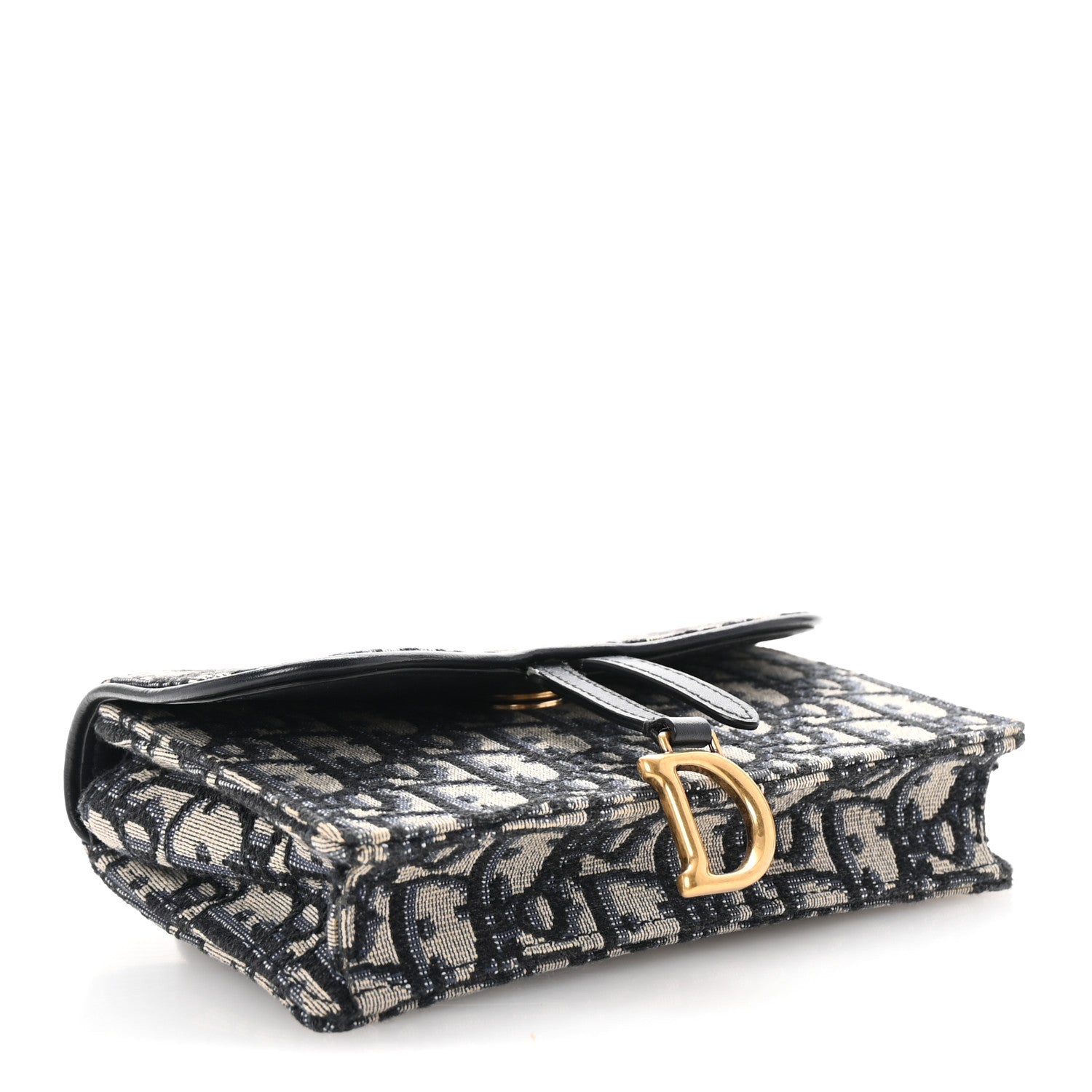 Oblique Saddle Belt Bag Blue